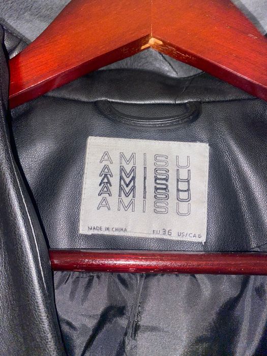 Пиджак кожаный, не оверсайс