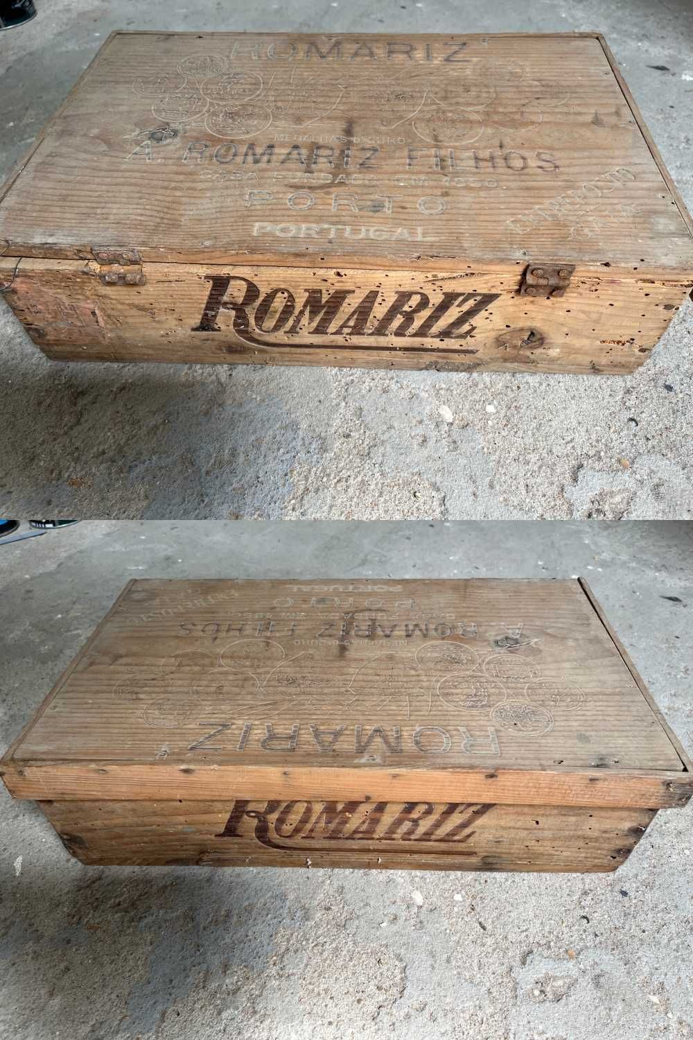 Caixas de vinhos muito antigas