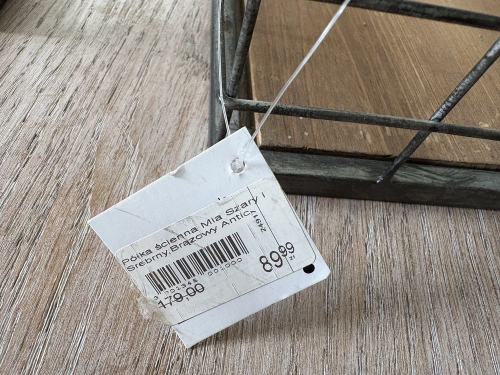 Półki w stylu Loft 60 cm szer 10 wys 17 gł Nowe z metką