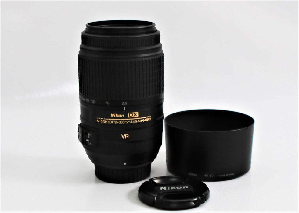 Lente Nikon AF-S 55-300mm DX ED G VR a funcionar na perfeição