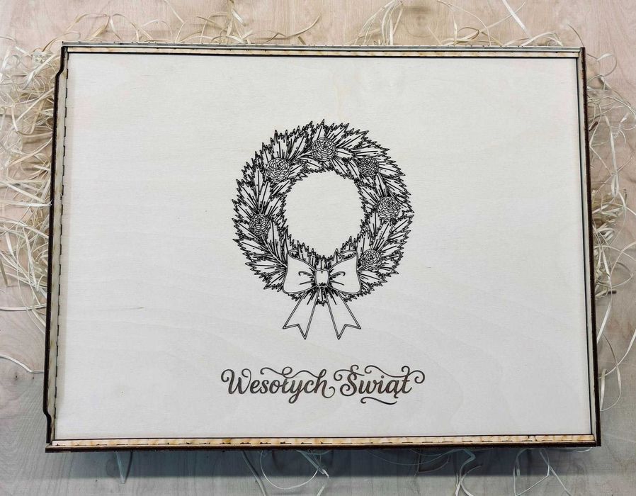 Świąteczne ozdoby,sklejka,bombki