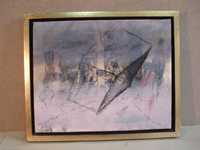 Quadro com pintura original de Paiva Raposo - 1998