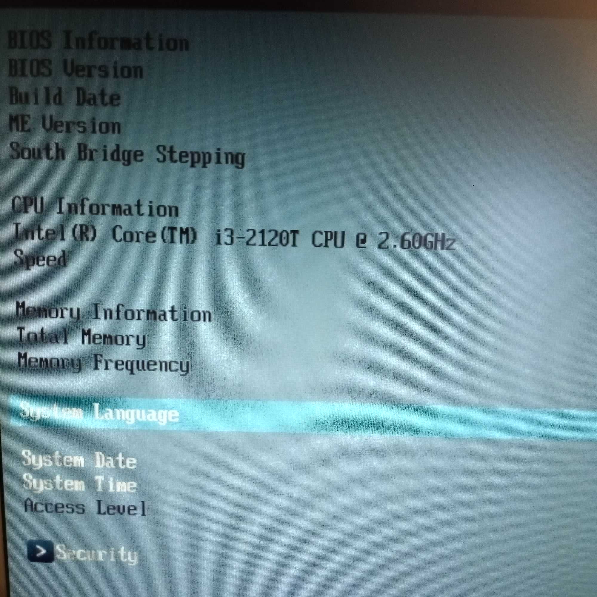 Процесор Intel Core i3 2120T, 2.60 GHz.