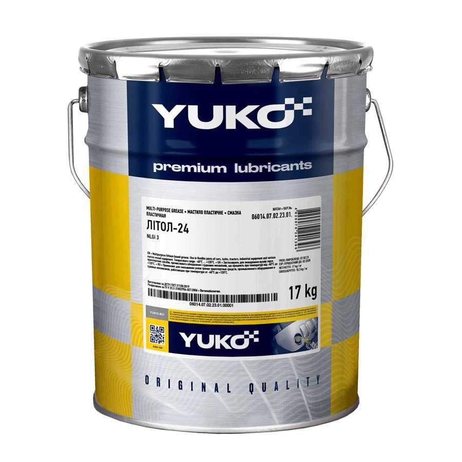 Смазка YUKO Литол-24 / Солідол 20л. Безкоштовна доставка