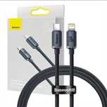 Kabel Usb-C Do Lightning Baseus Crystal, 20W, Pd, 1.2M (Czarny)