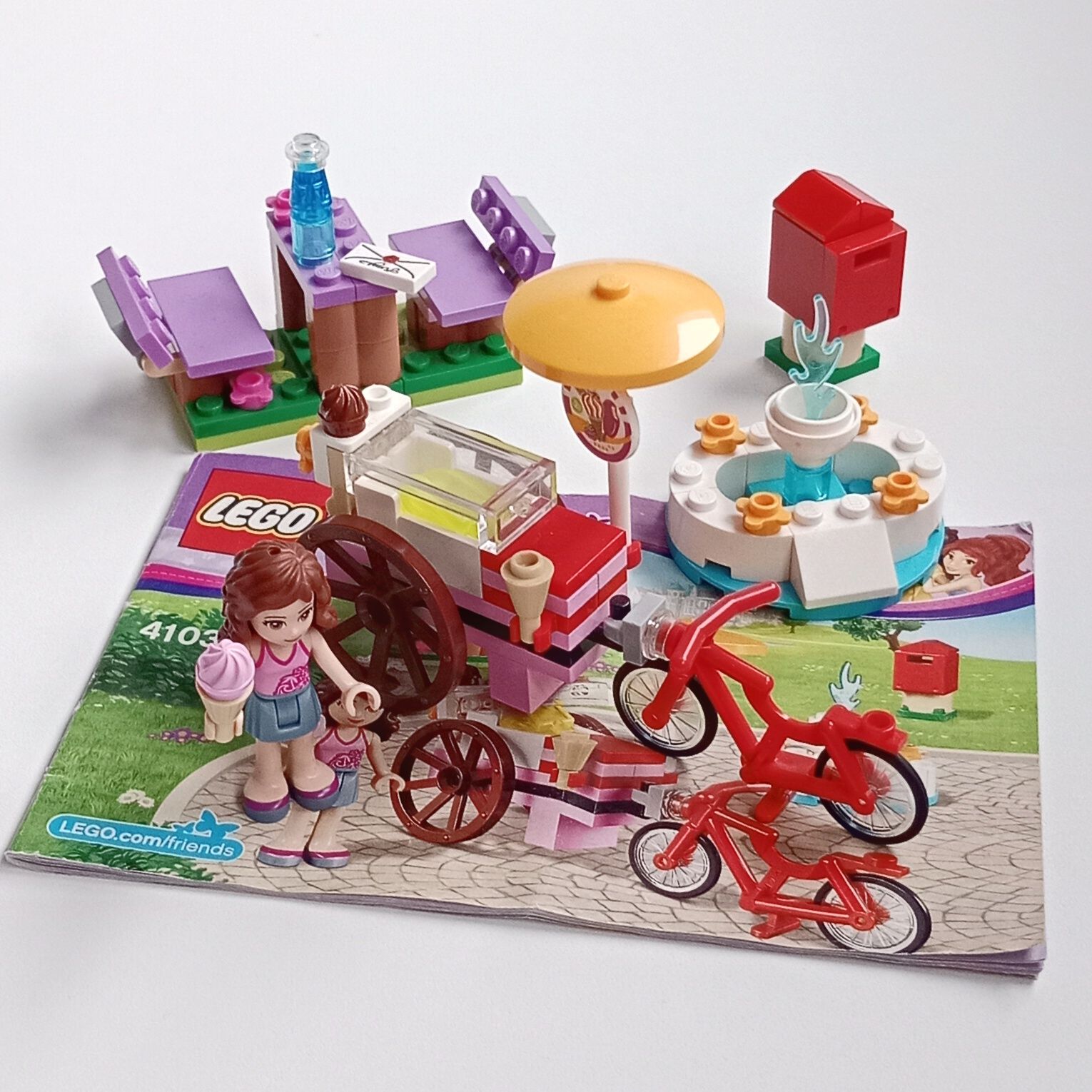 Lego Friends 41030 Stoisko z lodami Olivia's Ice Cream Bike+instrukcja