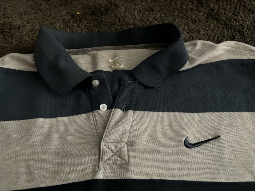 Męska koszulka polo Nike XXL kremowo-niebieska