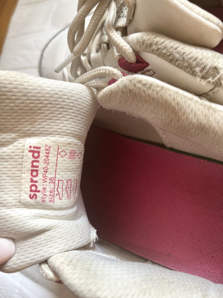 Sprandi adidasy buty sportowe na grubej podeszwie 36 holograficzne