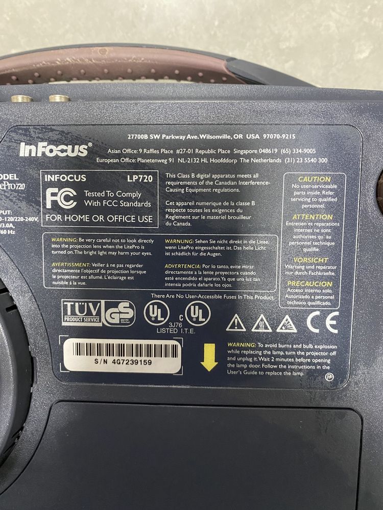 Проектор InFocus LitePro 720 USA