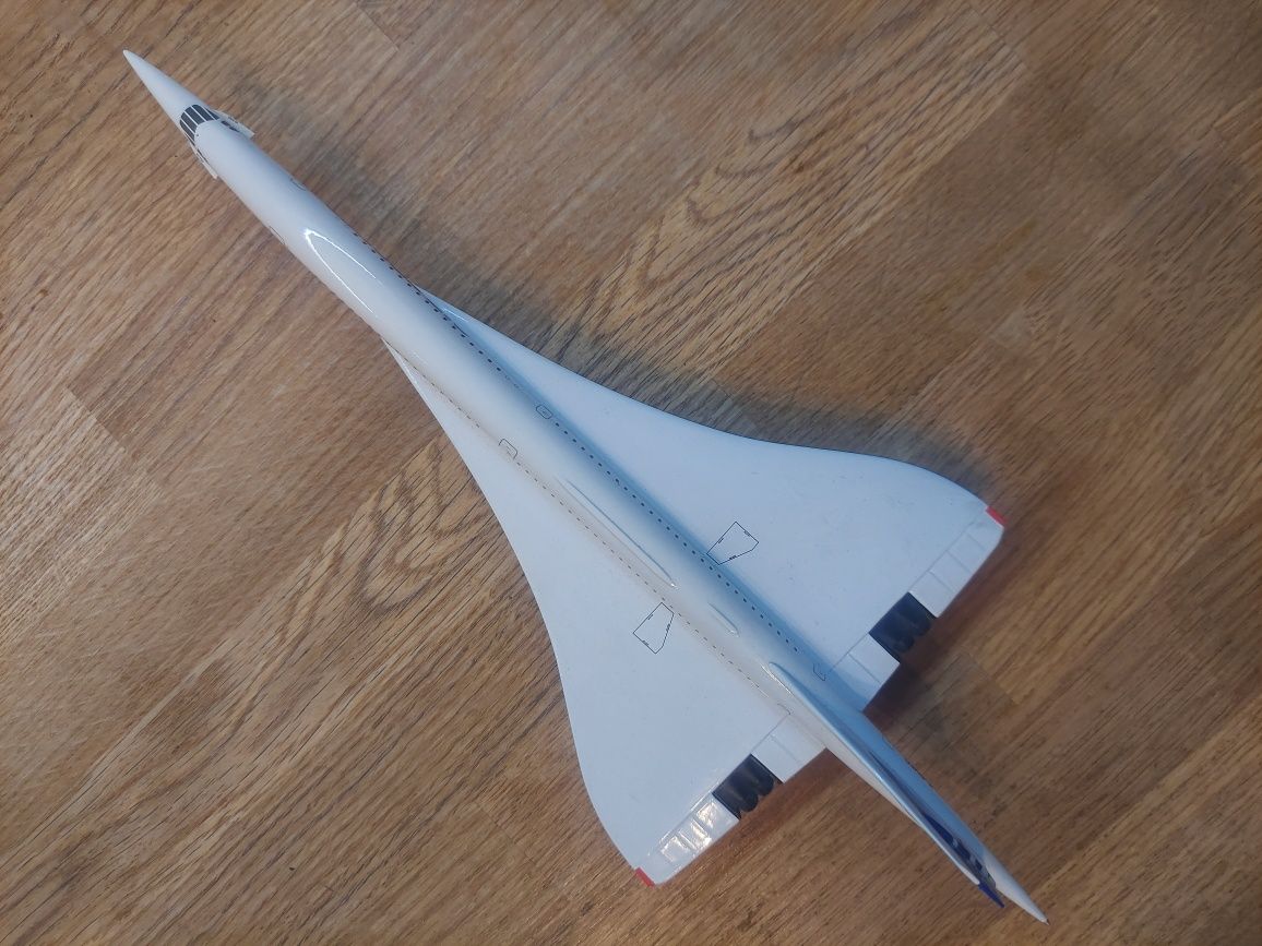 Piękny Concorde w skali 1:200 metalowy model samolotu Hogan Air France