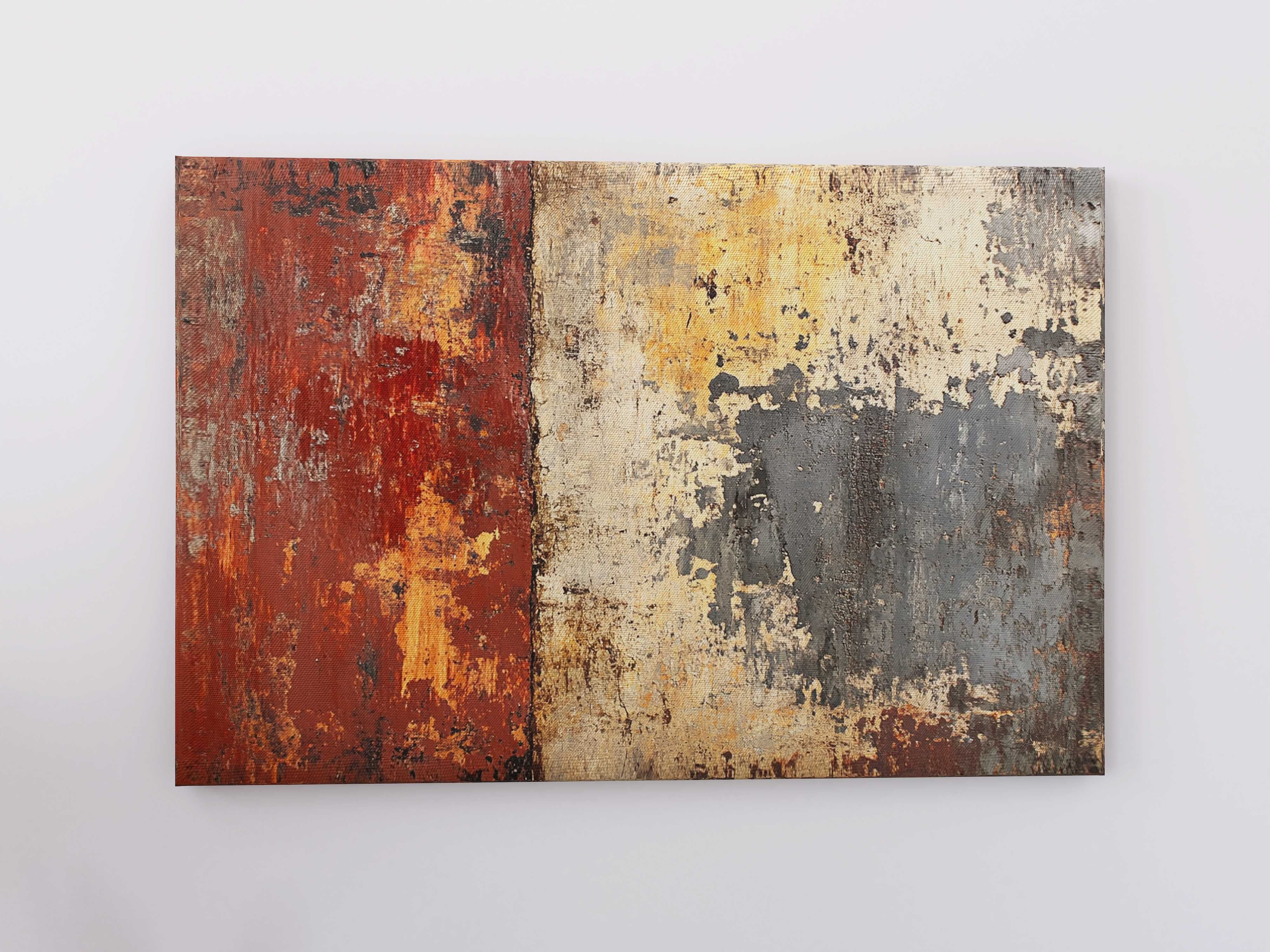 Industrialny obraz na płótnie 60x40 cm – Rdza & Loft (058)