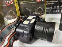 Lanterna de cabeça zoom com sensor ligar e desligar