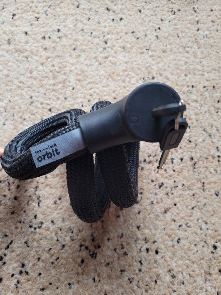 Blokada rowerowa, zapiecie/ Tex-lock orbit/ czarny
