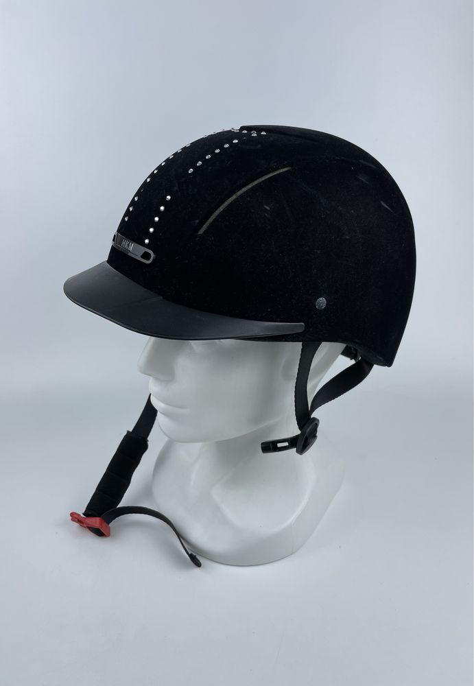 Kask Jeździecki Toczek 53 cm - 55 cm HKM /70C/