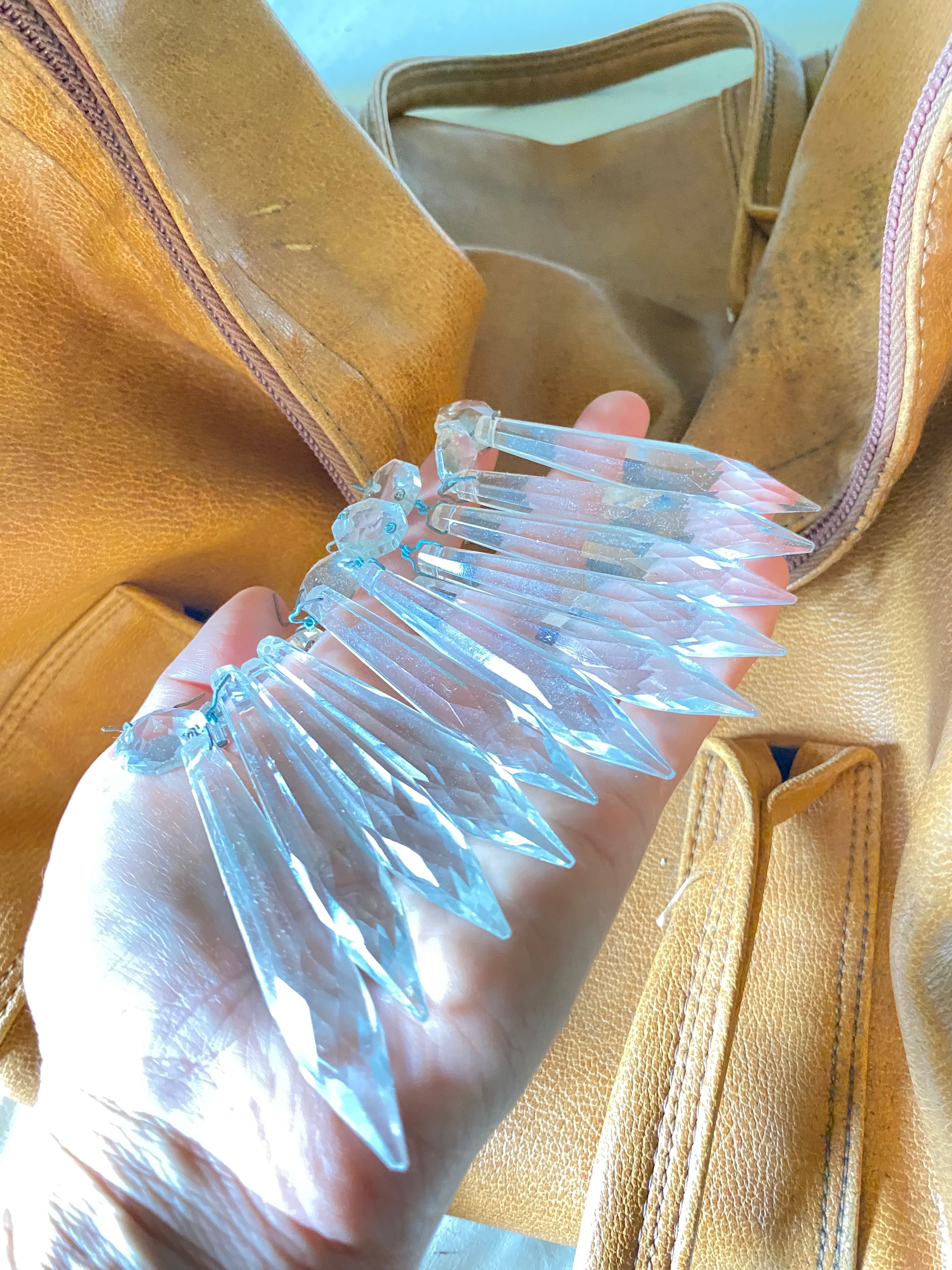 Pontas de cristal para candeeiro