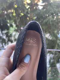 Туфлі,  чорні M&S ( Marks&Spenser )