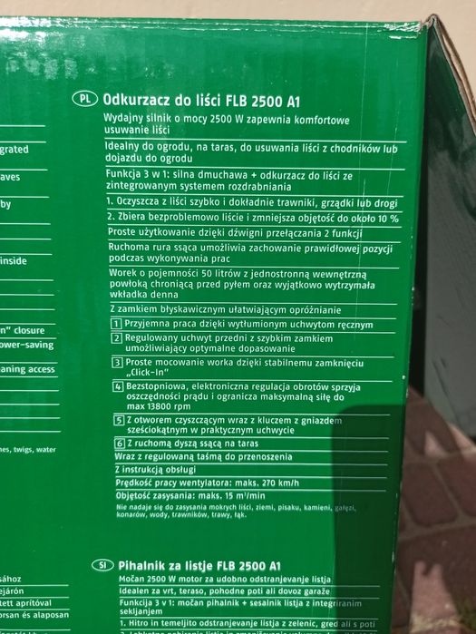 Odkurzacz do liści Lidl Florabest