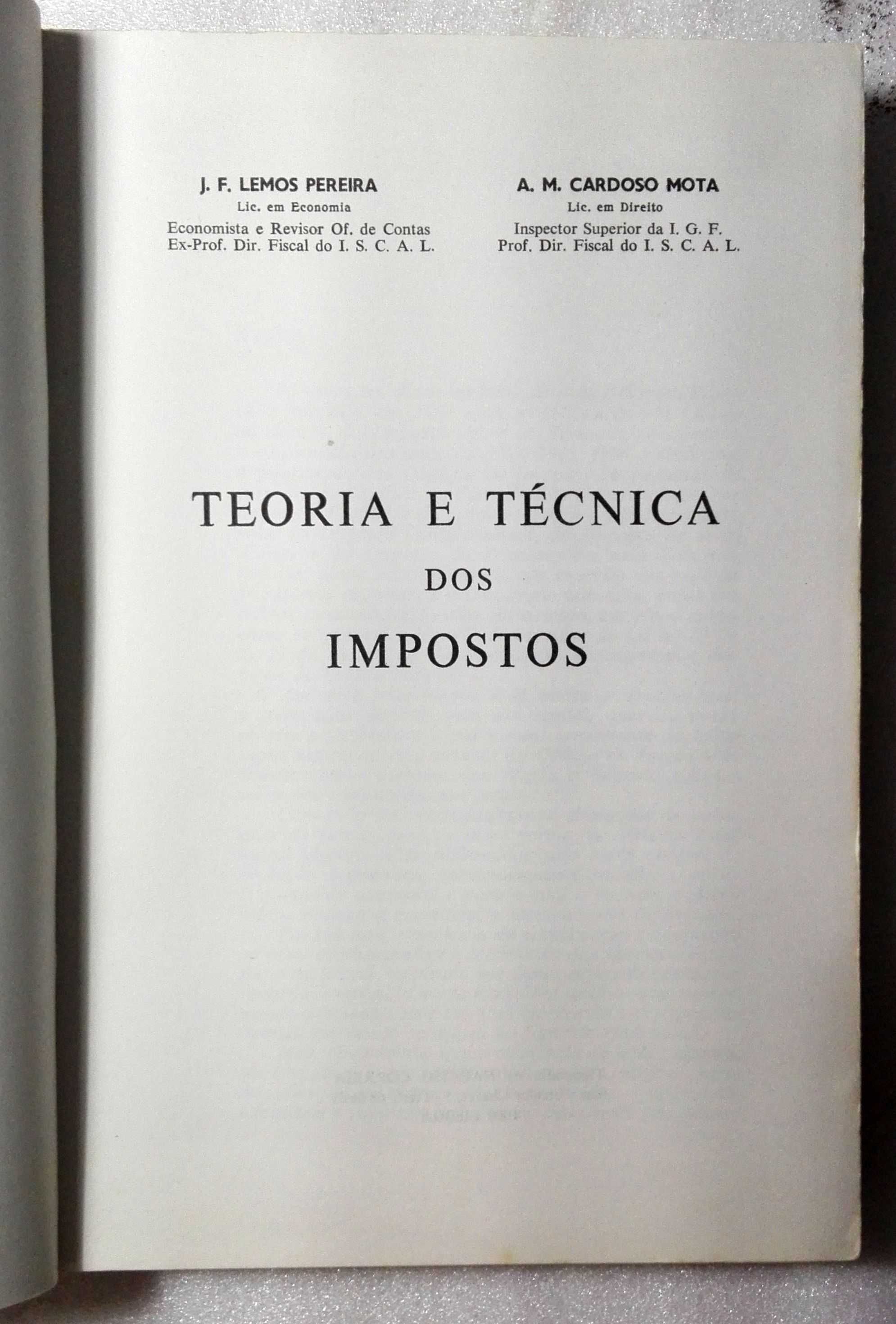 Livro Teoria e Técnica dos Impostos