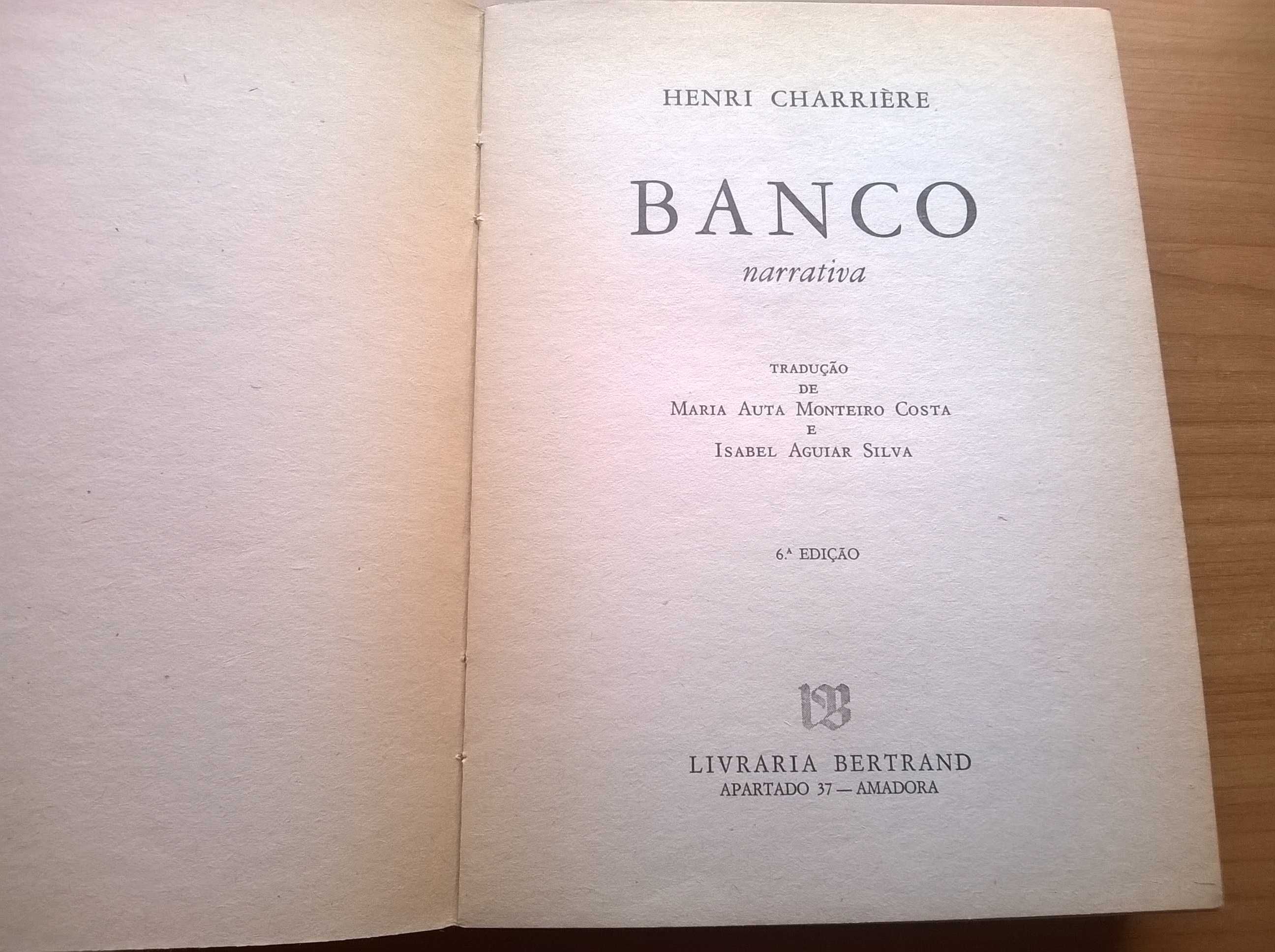 " Banco " - Livro de Henri Charriere