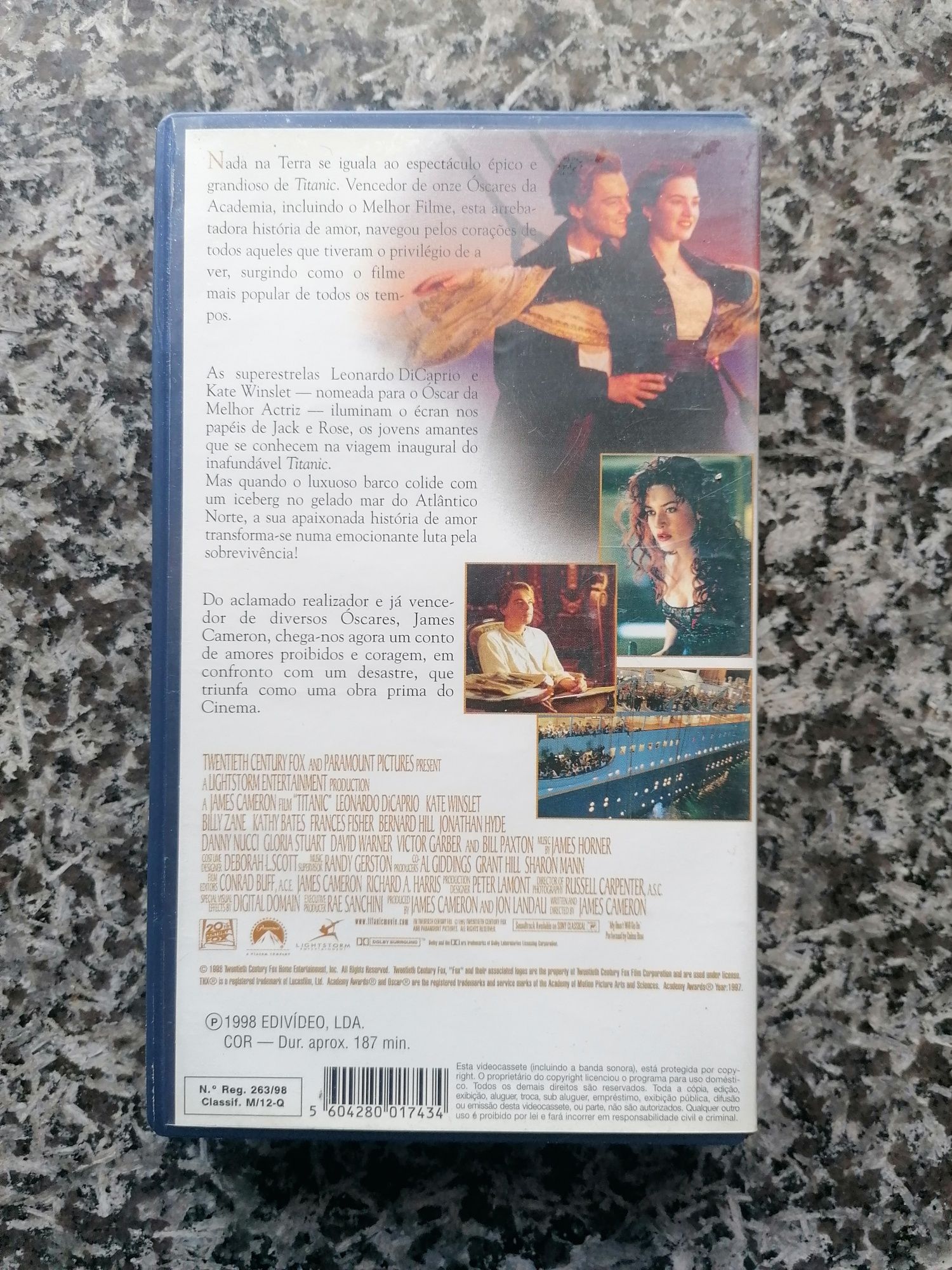 Cassetes Vídeo VHS - Titanic, Charlie Chaplin
