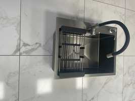Мойка для кухни Luminex 6045 PVD 4в1 смеситель с гибким краном Black