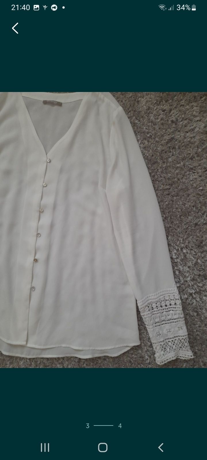 Блузка білого кольору