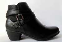 Buty botki czarne 39