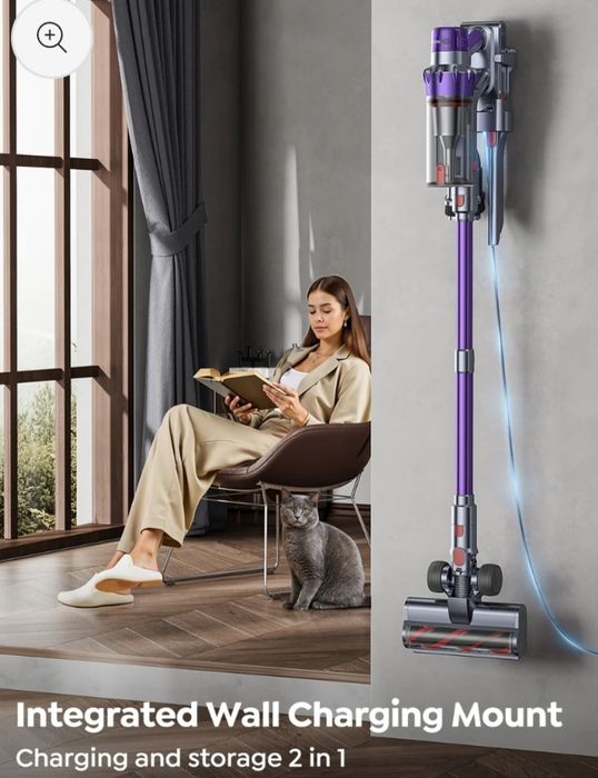 Мошний Акумуляторний пылесос 600wt SMOTURE VAC02 50,000 сила всмоктува