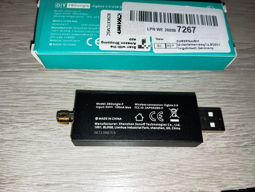 Bramka ZigBee USB do Raspberry