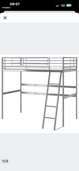 Łóżko piętrowe z biurkiem