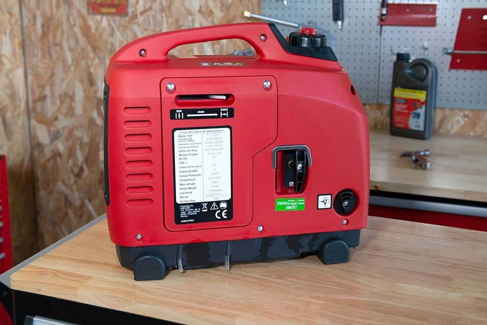 Mecafer 450113 Agregat prądotwórczy  1300W 230 V, Czerwony