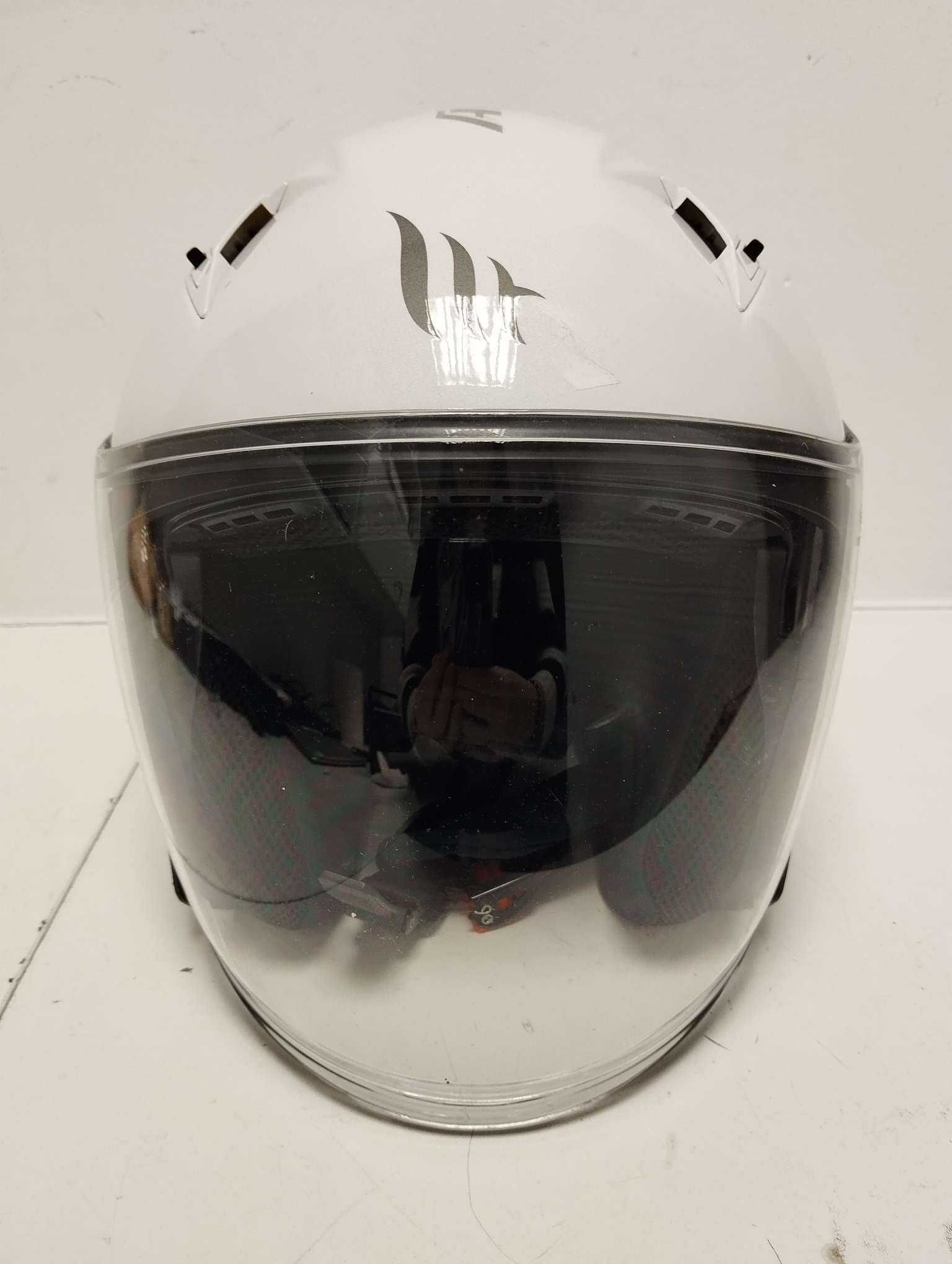 Kask Motocyklowy MT HELMETS AVENUE SV SOLID Rozmiar L biały