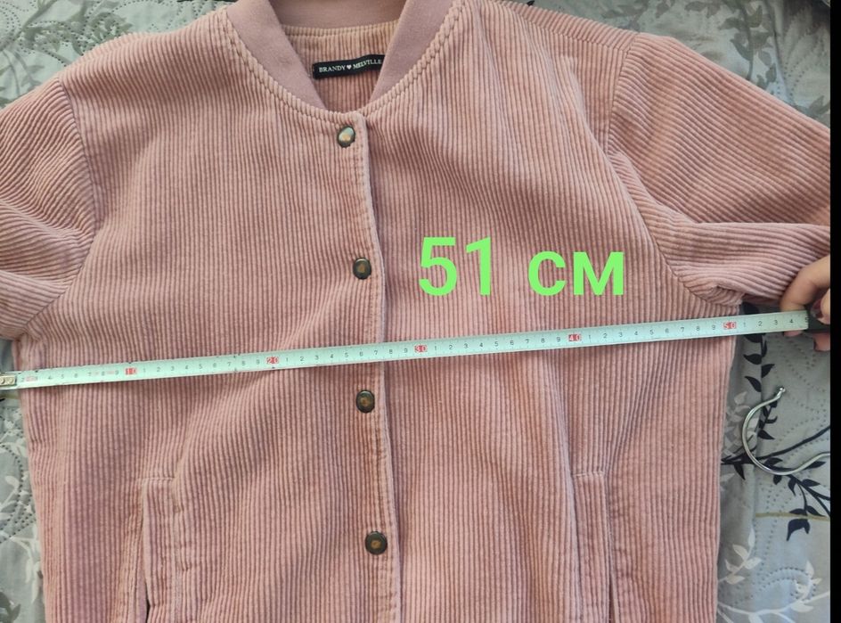 Куртка Brandy Melville, женский вельветовый хлопковый бомбер