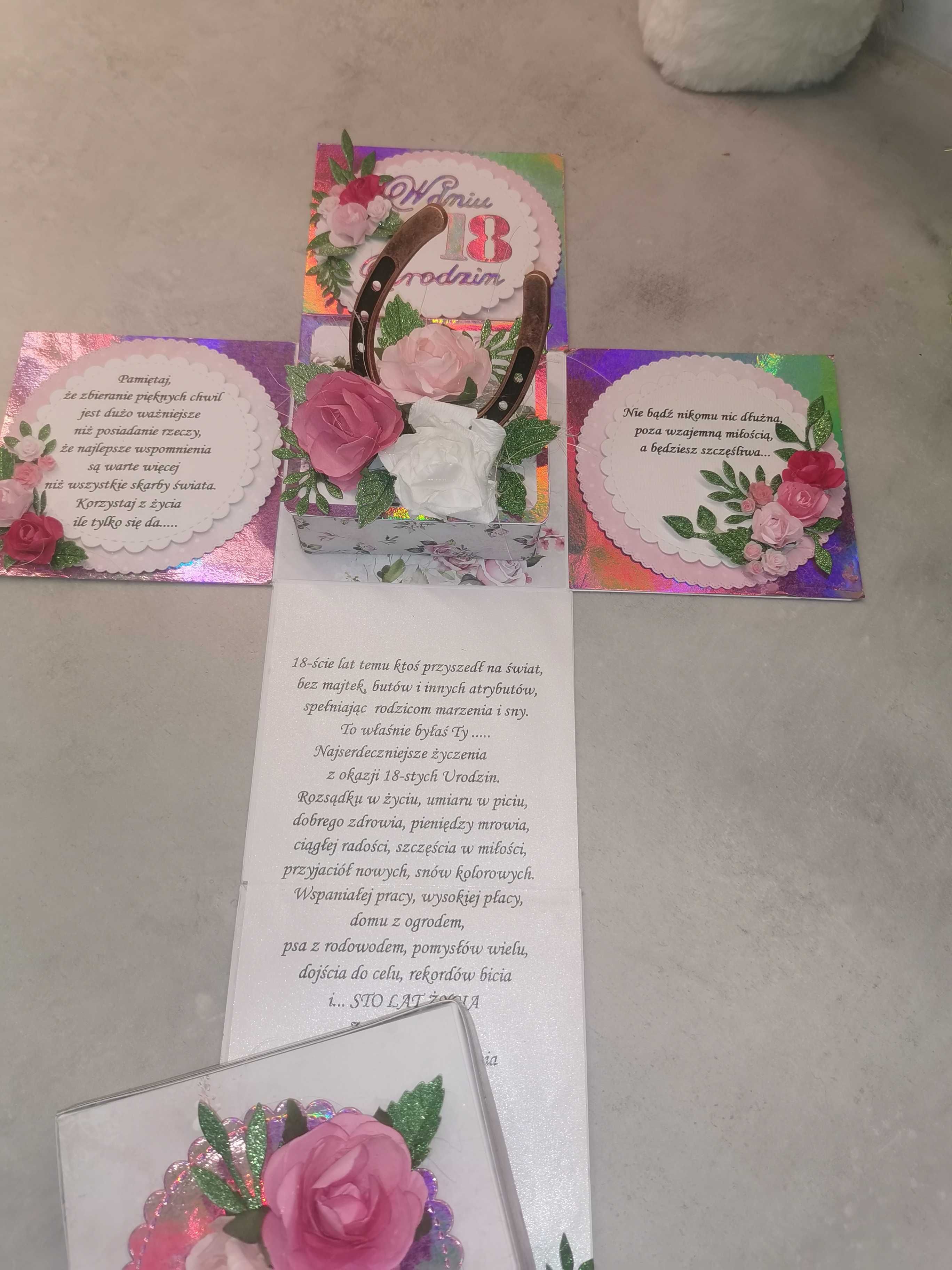 18 urodziny-Box Kartka na  ślub, roczek, pierwsze urodziny  itp.6