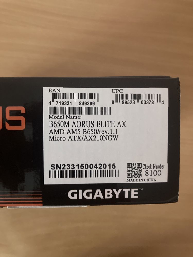 Gigabyte B650M Aorus Elite AX (sAM5, AMD B650) Материнська плата