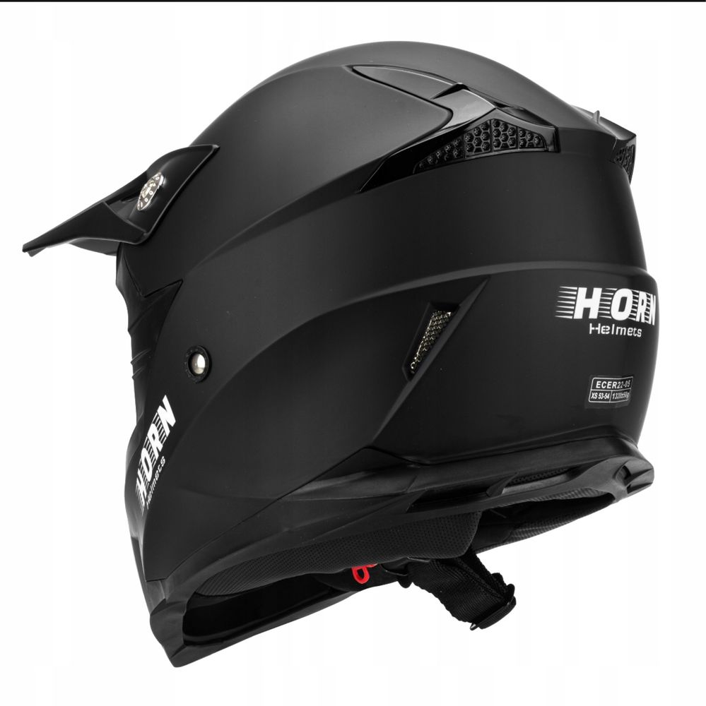 Kask Motocyklowy Cross Horn 915 gratis gogle XS-XL