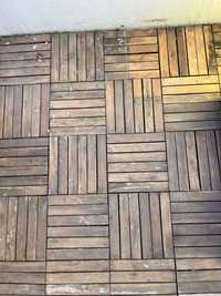 Podłoga balkonowa, podest tarasowy drewniany