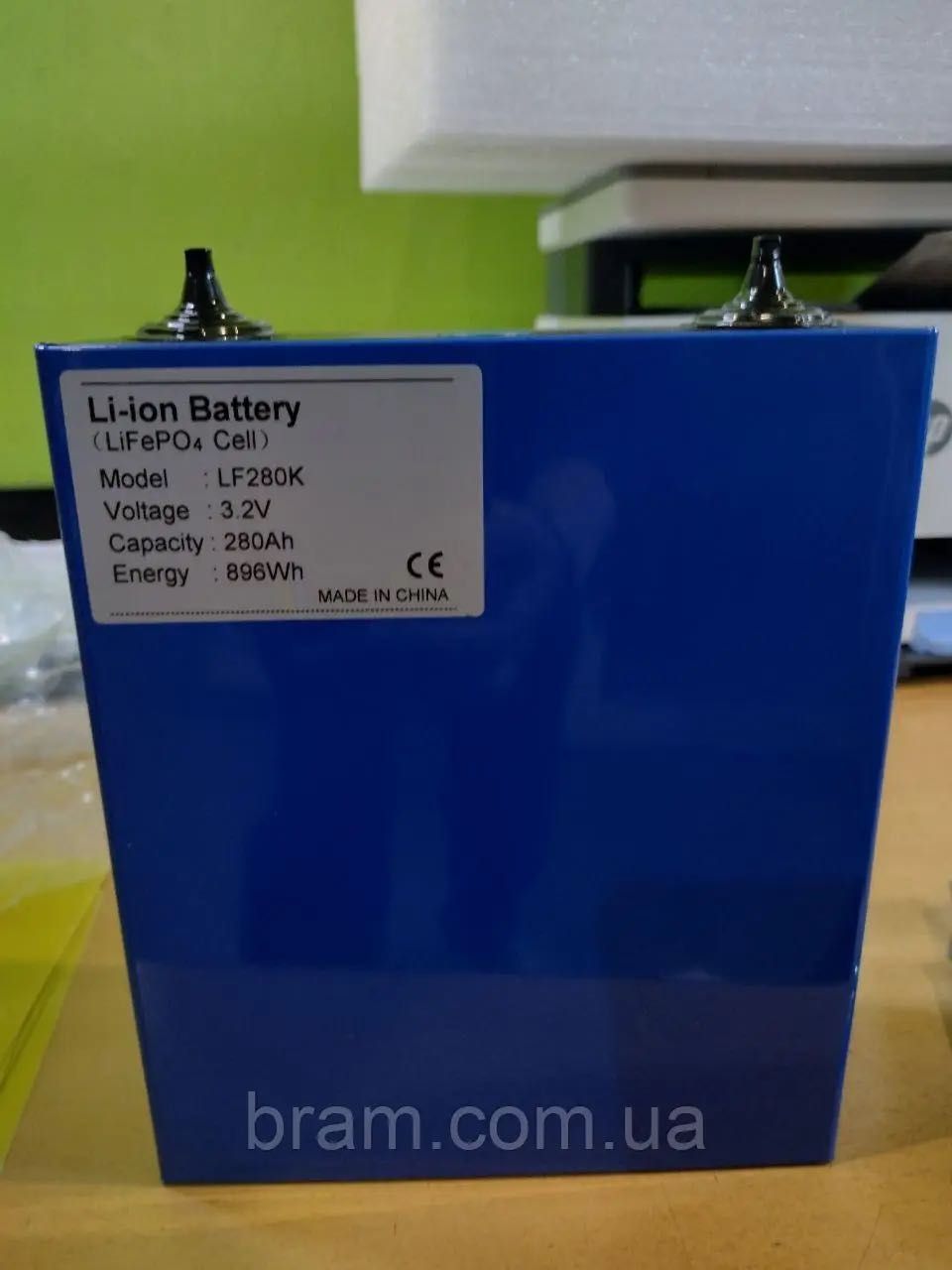 Акумуляторні ячейки EVE та Hithium LiFePo4 280Ah (3,2В), BMS JK