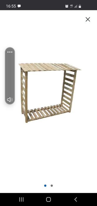 Wiata na drewno kominkowe