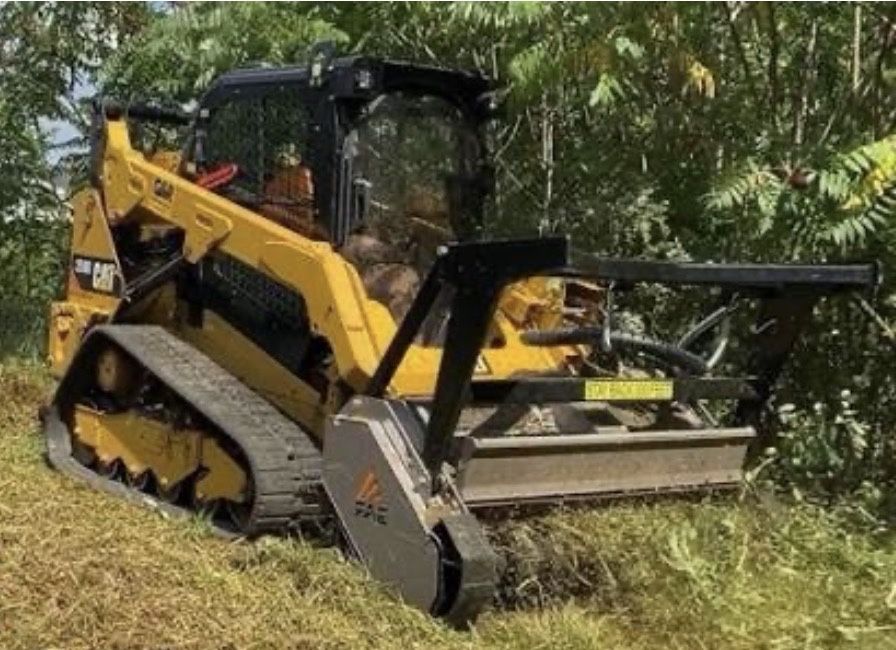 Mulczowanie działek mulczerem wycinka drzew koszenie trawy