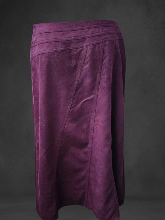 Midi spódnica burgund sirenoffice goblincore velwet y2k lolita office