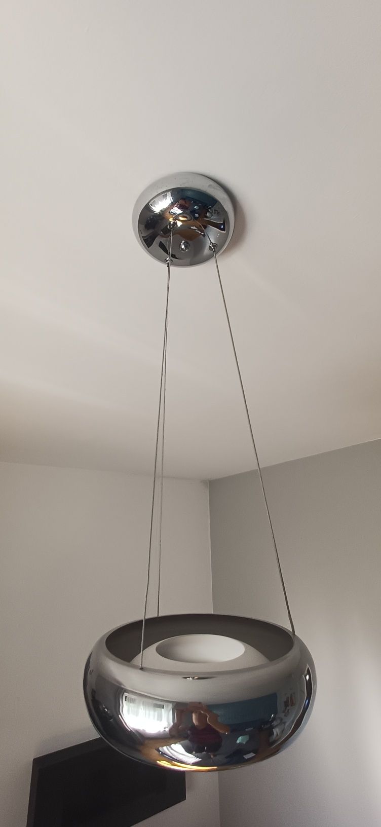 Lampa srebrna wisząca
