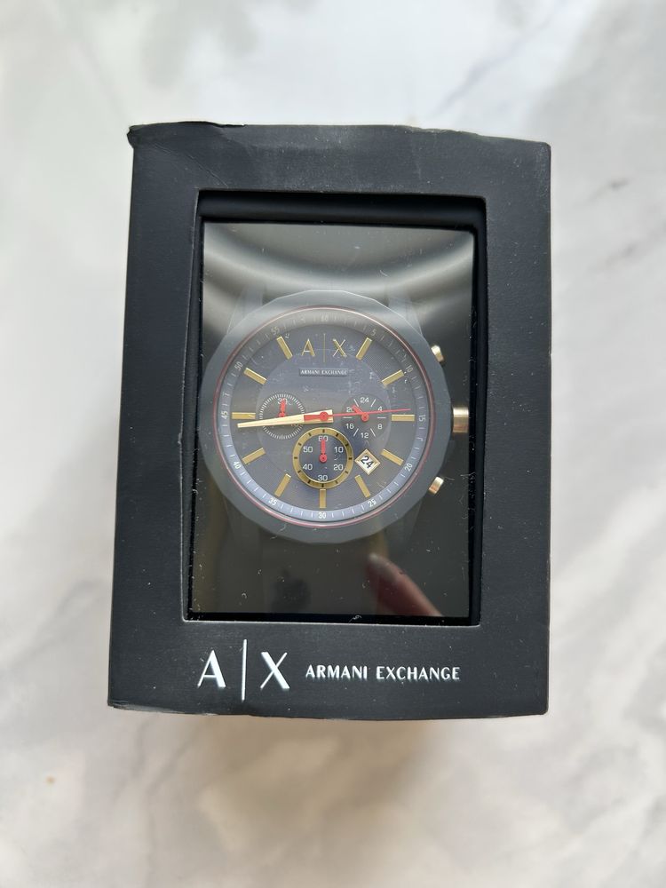Armani Exchange zegarek męski AX 1335 chronograficzny silikonowy