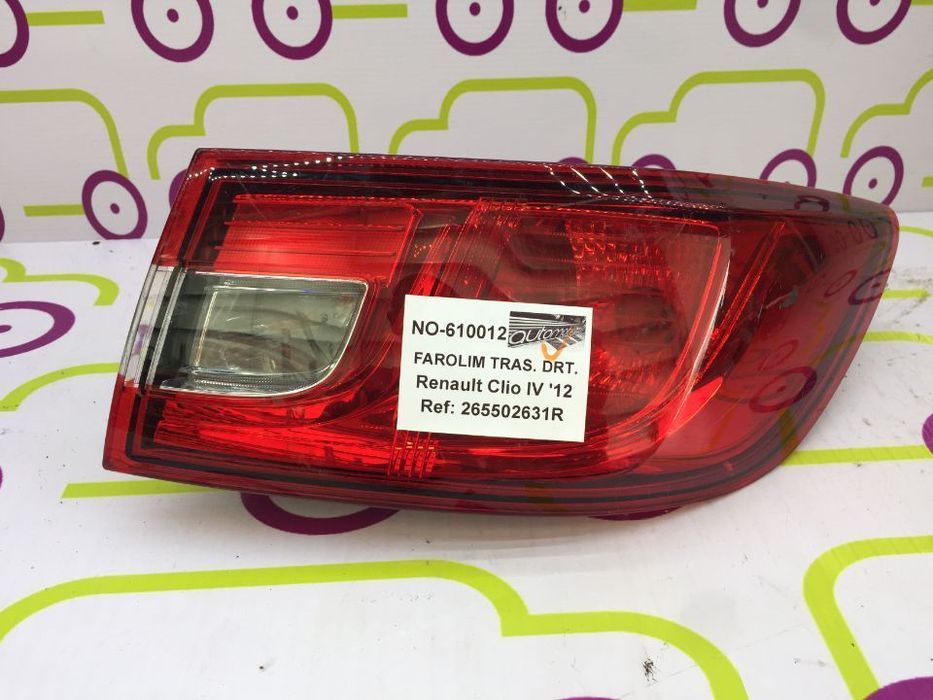 Farolim Direito Renault Clio IV 1.5 dCi 90 Cv de 2012 - Ref: 265502631R - NO610012