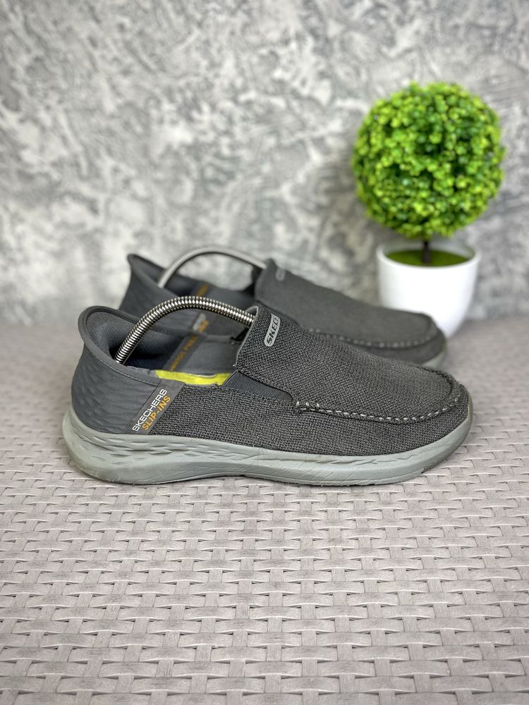 Skechers Slip-ins кроссовки туфли 42 размер серые оригинал