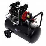 Kompresor bezolejowy sprężarka powietrza 2-TŁOKI 50L 1500W + separator