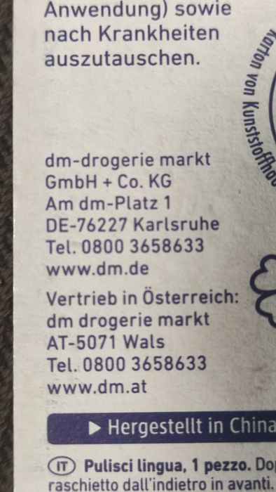 Очиститель языка. Dontodent. Zungenreiniger, Германия