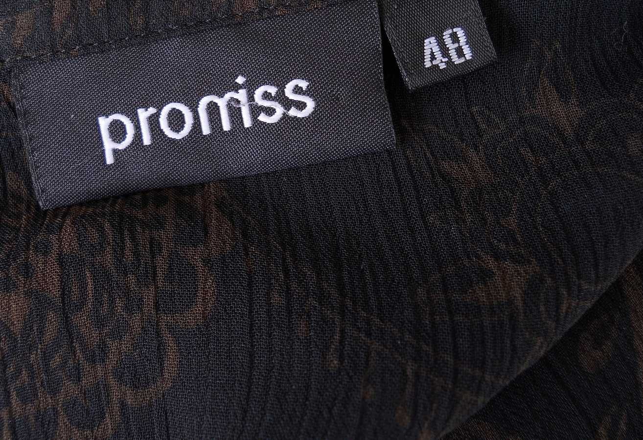 Elegancka śliczna Bluzka z paseczkiem PROMISS koszulowa Duża r.48