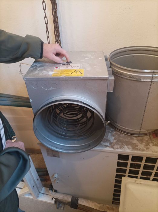 elektryczne okrągłe nagrzewnice kanałowe