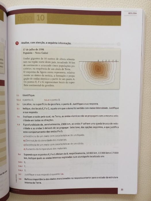 Caderno de Atividades - Biologia e Geologia 10 - 10.º Ano